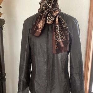 Beautiful Talora Genuine Lamb Skin Leather Full Front Zipp Jacket🦋